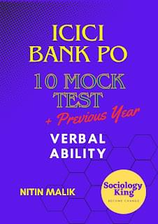 ICICI Bank PO Book Verbal Ability Previous Year and Mock Test with Solution